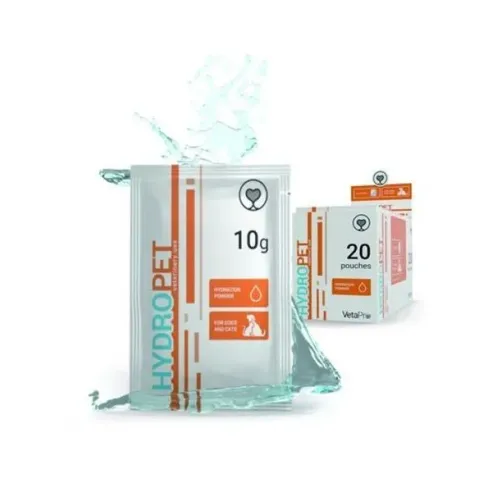 VetaPro Hydro Pet rehidraciniai milteliai šunims ir katėms 10 g x 20