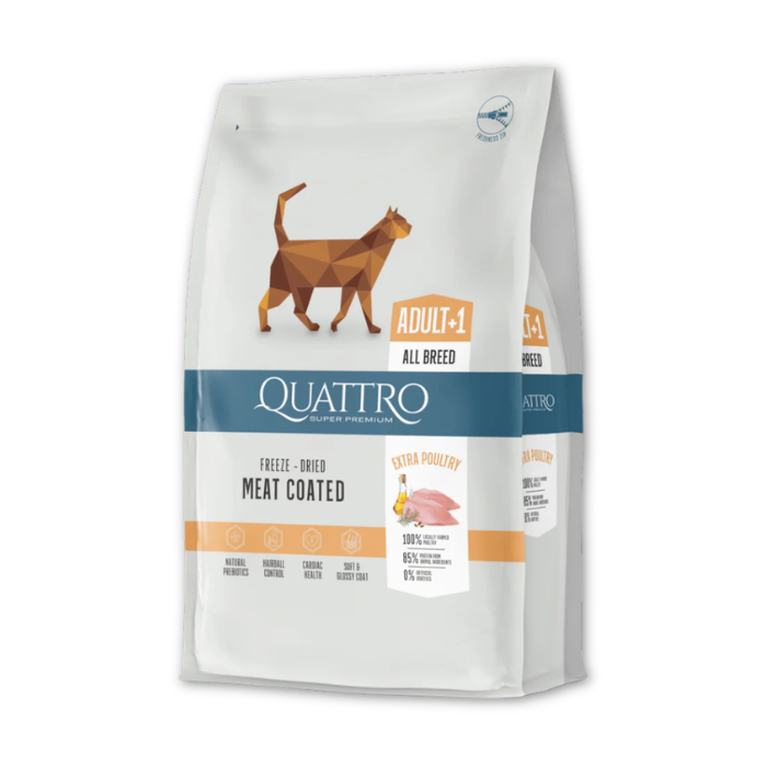 Quattro sausas kačių maistas