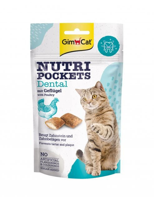 GimCat Nutri Pockets Dental skanėstai katėms  60g
