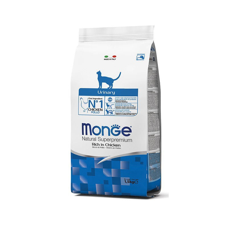 Monge Urinary Adult super premium sausas pašaras katėms su vištiena1,5kg