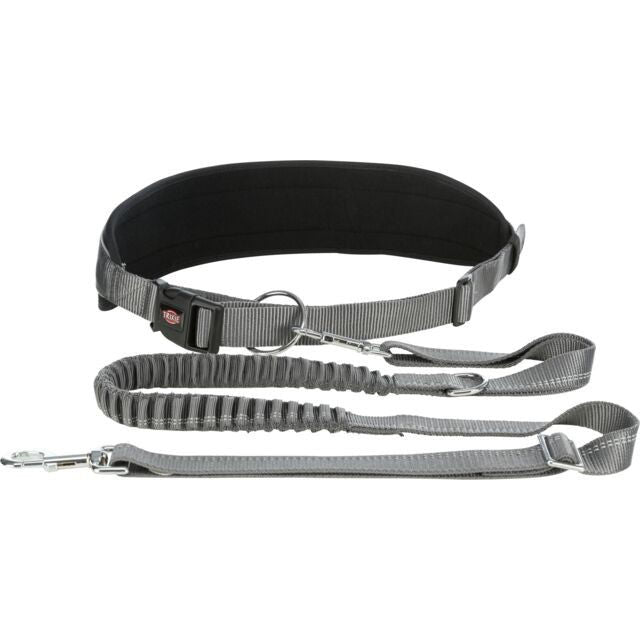 TRIXIE  Juosmens diržas su pavadėliu, paminkštintas neoprenu, diržas 70-130 cm-9 cm