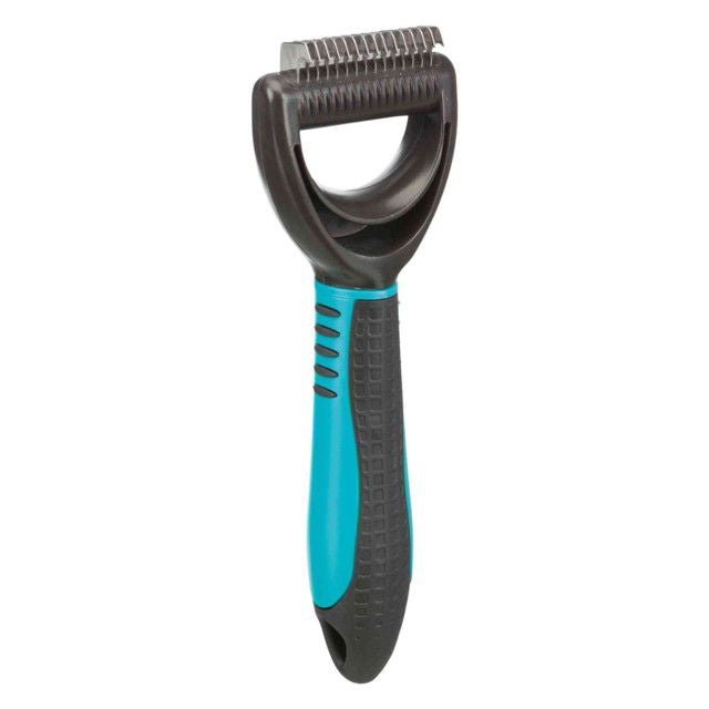 TRIXIE  Fur detangler, Grėblys susivėlusiam kailiui, plastm.-metal., 6x18 cm