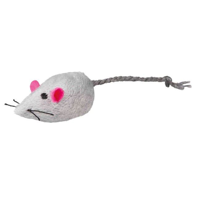 Trixie Pelė su skambučiu, pliušas, su kačių mėta, 5 cm