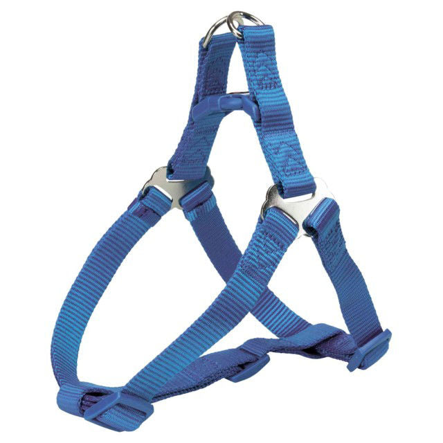 TRIXIE Premium One Touch petnešos, S 40-50cm/15mm, mėlynos