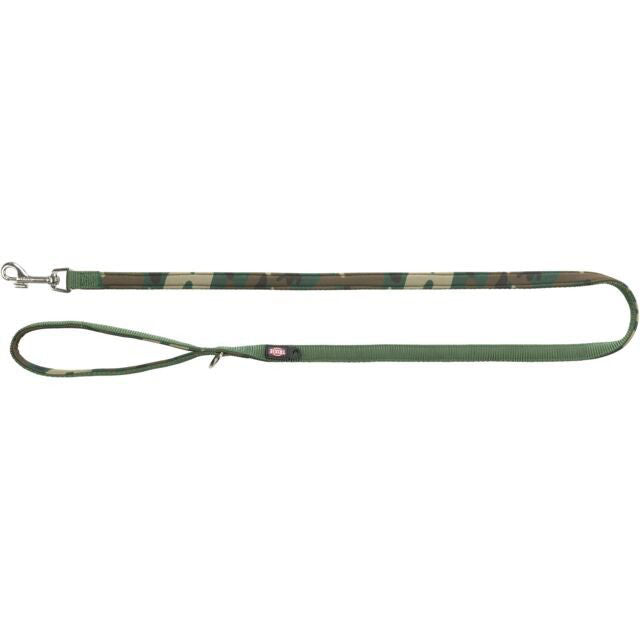 TRIXIE Premium pavadys, su neoprenu XS 1.2m/10mm, kamufl./miško