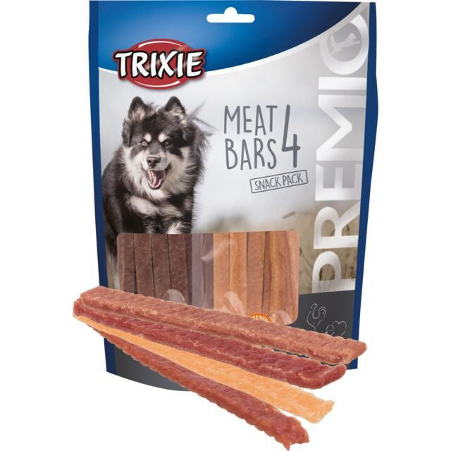 TRIXIE PREMIO 4 Meat Bars, vištiena/antiena/ėriena/lašiša, 4x100 g