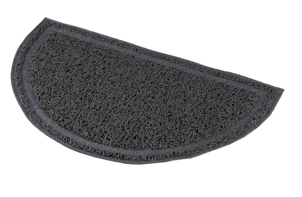 TRIXIE Kilimėlis prie tualeto, pusiau apvalus, PVC, 59x35 cm, antracito