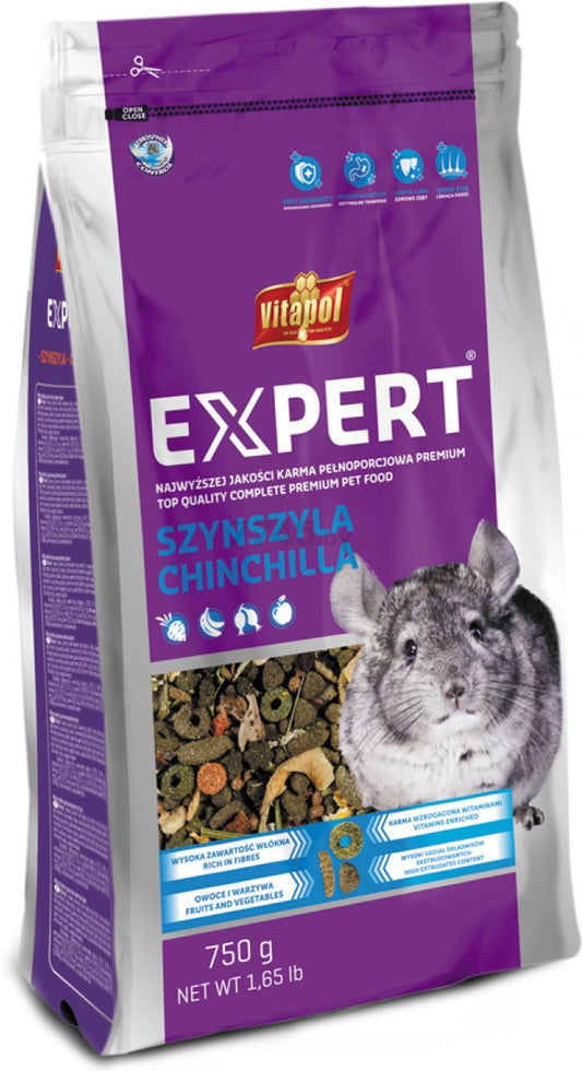 Vitapol EXPERT visavertis ėdalas šinšiloms 750 g