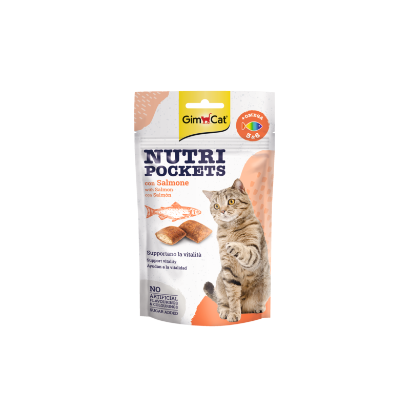GIMCAT NUTRI POCKETS Fish with Salmon 60 G