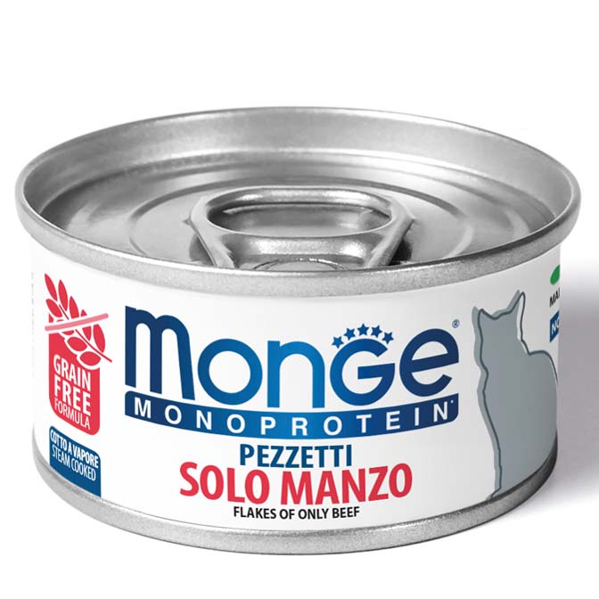 Monge MONOPROTEIN - Cat Flakes Only BEEF 80 g