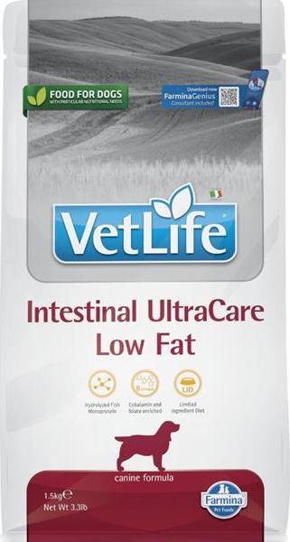 FARMINA VET LIFE - DOG Dry INTESTINAL ULTRACARE LOW FAT 1,5 kg
