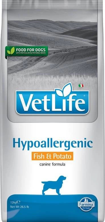 FARMINA VET LIFE - DOG Dry HYPOALLERGENIC Fish&Potato 12 kg