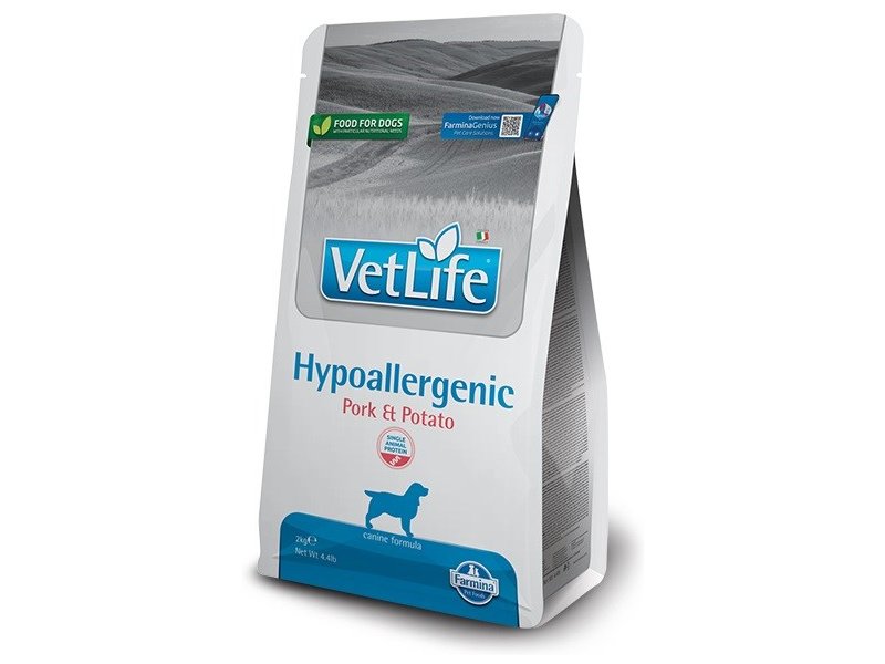 FARMINA VET LIFE - DOG Dry HYPOALLERGENIC Pork&Potato ADULT 2 kg
