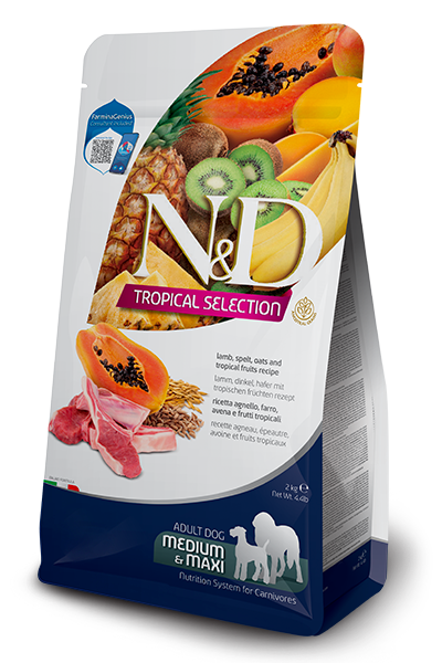 FARMINA N&D TROPICAL SELECTION - DOG Dry Lamb ADULT MED&MAX 2 kg