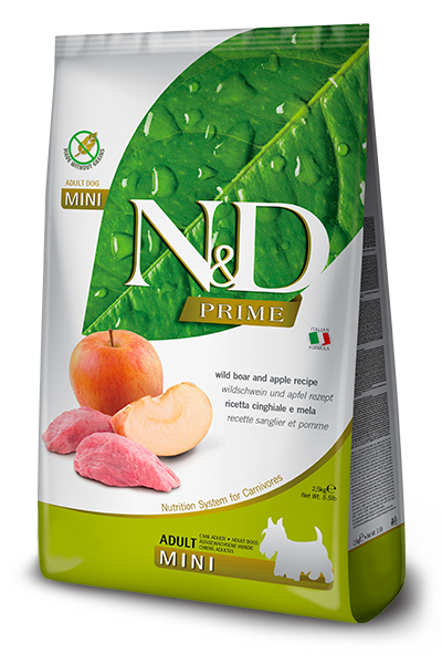 FARMINA N&D PRIME - DOG Dry Wild Boar&Apple ADULT MINI 2,5 kg