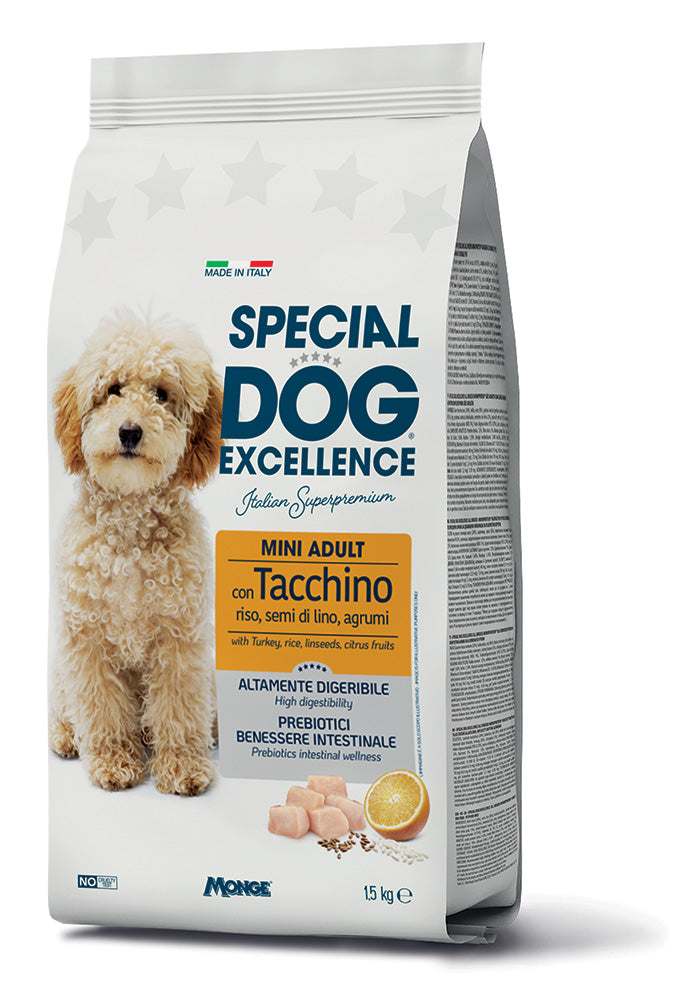 Special Dog Exc. Monoprotein sausas pašaras mažų veislių suaug. šunims su su kalakutiena 1.5kg