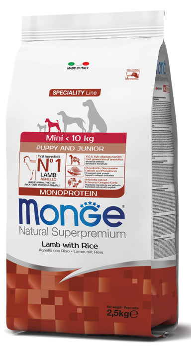 Monge Dry Dog Spec. Line - Mini Puppy Lamb &rice 0,8kg