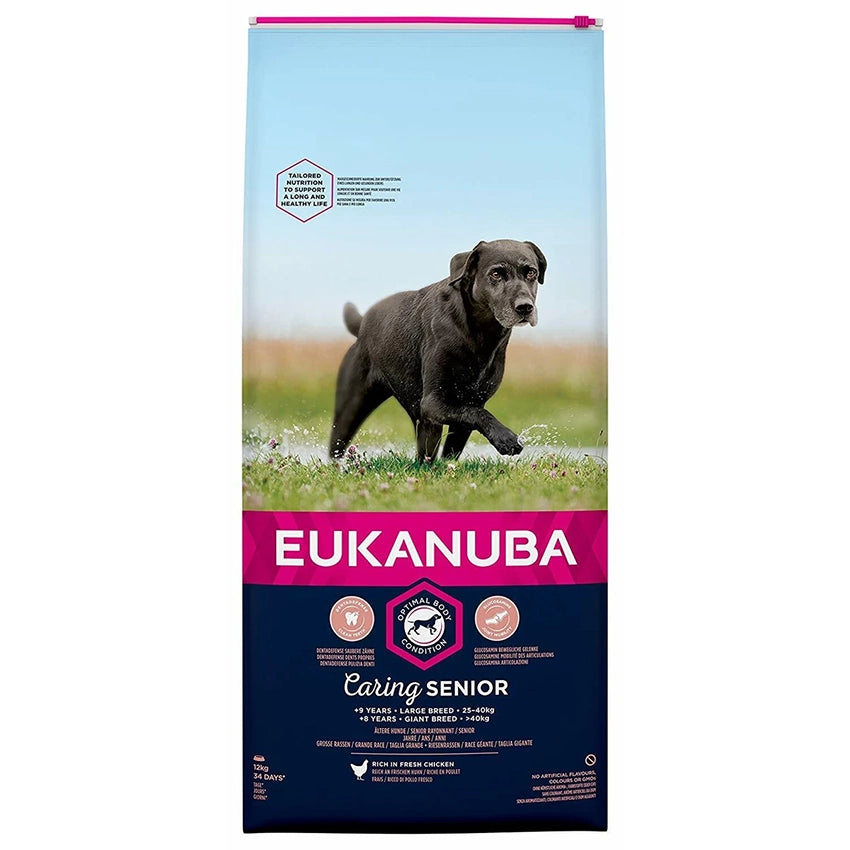 Eukanuba Senior Large Breed pilnvērtīga barība senioriem (vecākiem par 9 gadiem), 15 kg