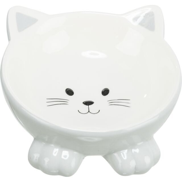 3.3_24807 TRIXIE Dubenėlis, pakeltas, keramika, 0.15 l/14cm (pak.4) baltas