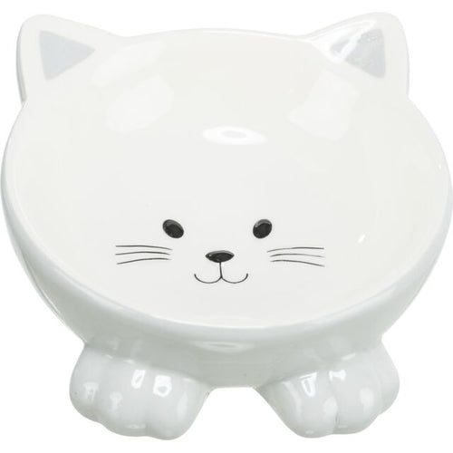 3.3_24807 TRIXIE Dubenėlis, pakeltas, keramika, 0.15 l/14cm (pak.4) baltas