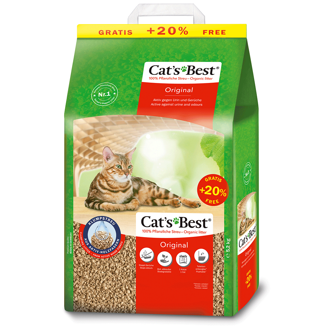 Cat’s Best Original kraikas katėms, 10+2 l