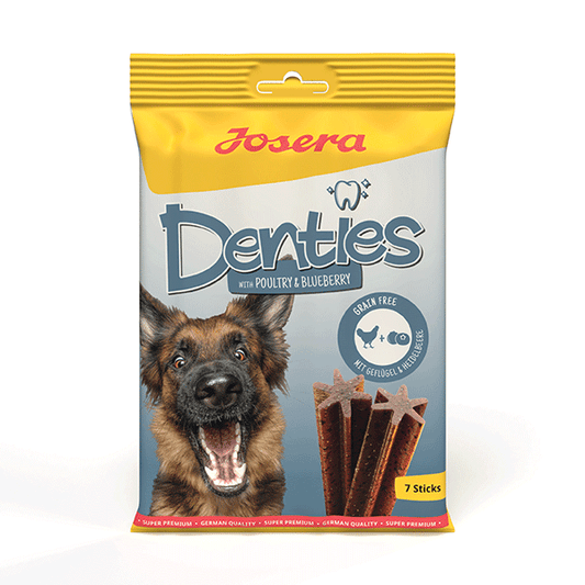 Josera Denties paukštienos ir mėlynių skanėstai šunims, 180 g