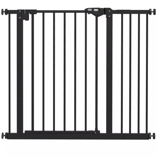 Apsauginiai varteliai šunims, Barjeriniai varteliai, Apsauginiai varteliai augintiniams, Metalas, Plastikas, 74-80/87-94 cm, Juoda