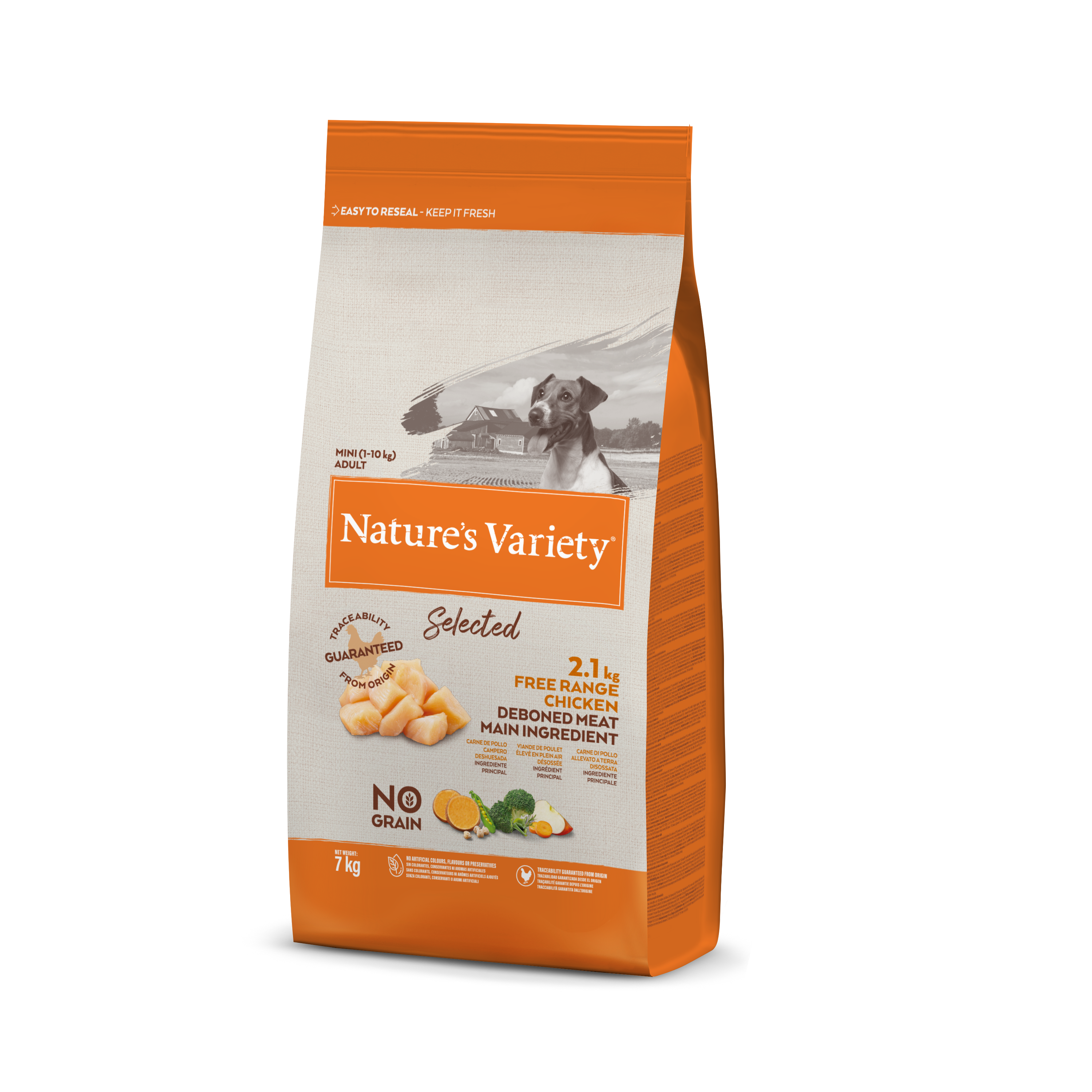 Nature's Variety Selected Mini Adult Sausas maistas mažųjų veislių šunims su vištiena 7kg