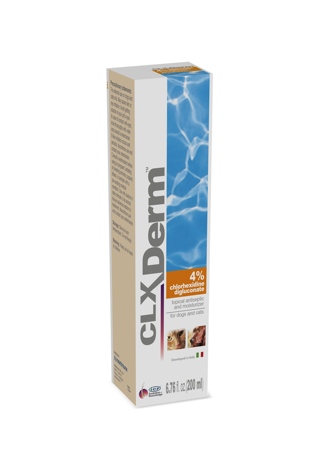 Clorexyderm Spray 4% — dezinfekcijas un mitrinošs izsmidzināmais līdzeklis, 200 ml