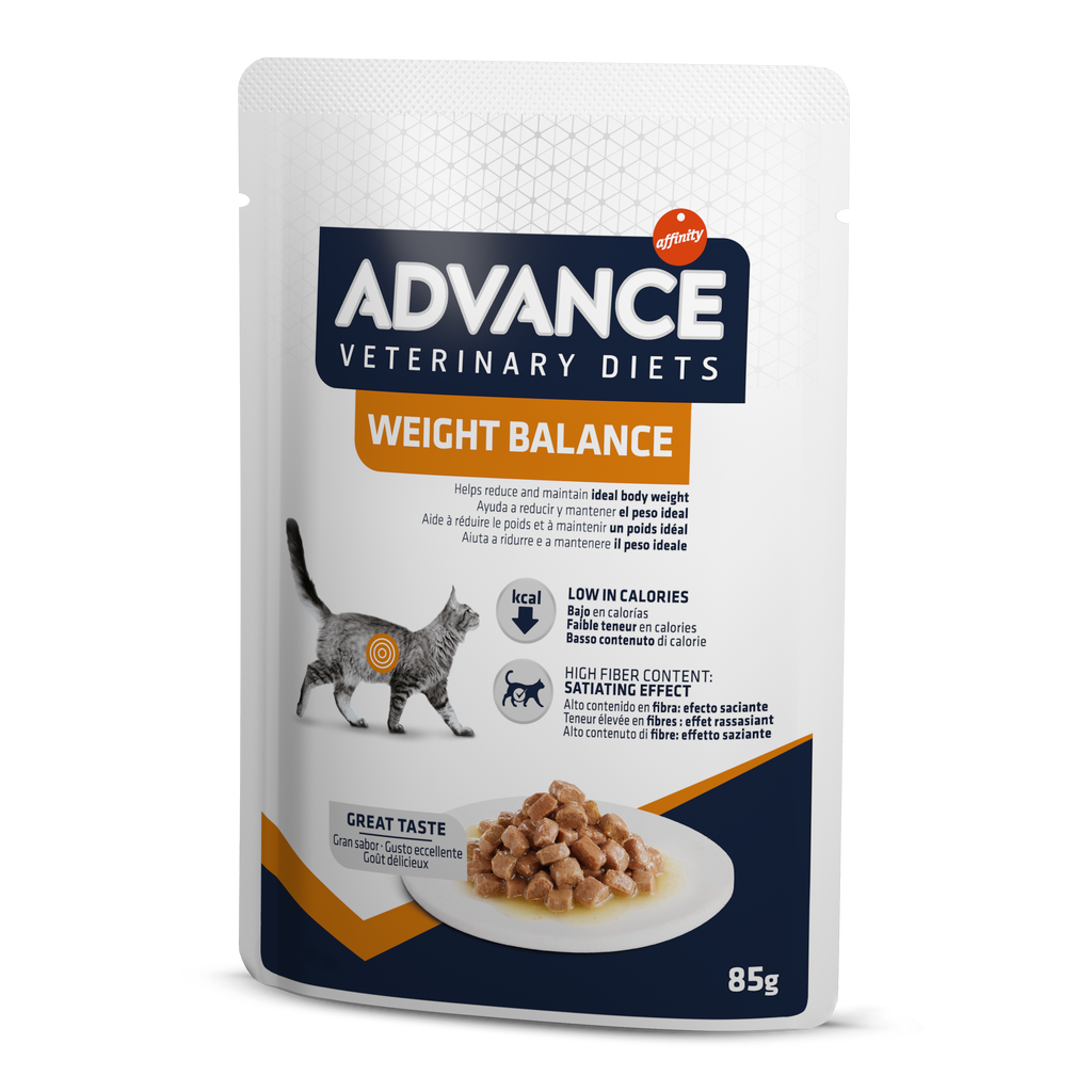 Advance Veterinary Diets WET Weight Balance Cat Šlapias maistas katėms svorio kontroliavimui 85G*12vnt