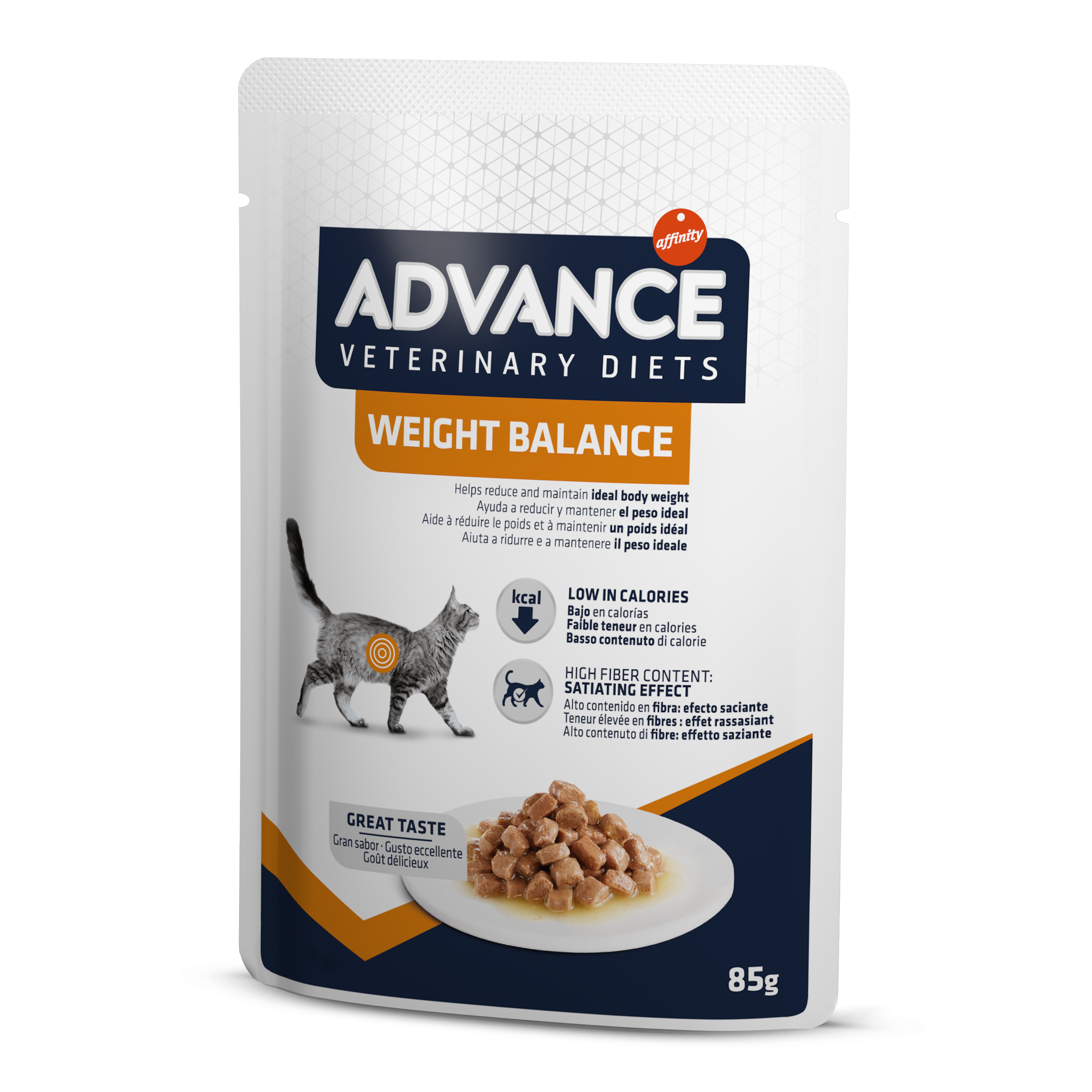 Advance Veterinary Diets WET Weight Balance Cat Šlapias maistas katėms svorio kontroliavimui 85G*12vnt