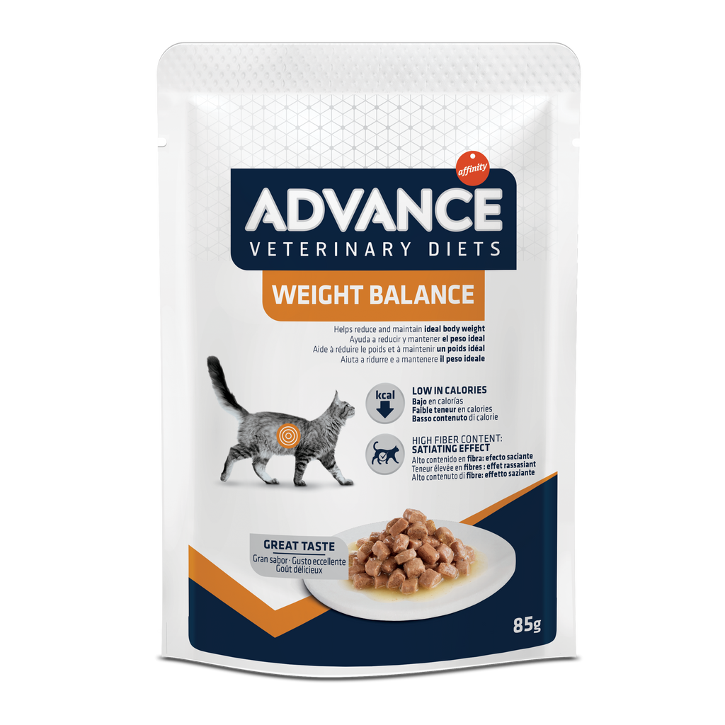 Advance Veterinary Diets WET Weight Balance Cat Šlapias maistas katėms svorio kontroliavimui 85G*12vnt