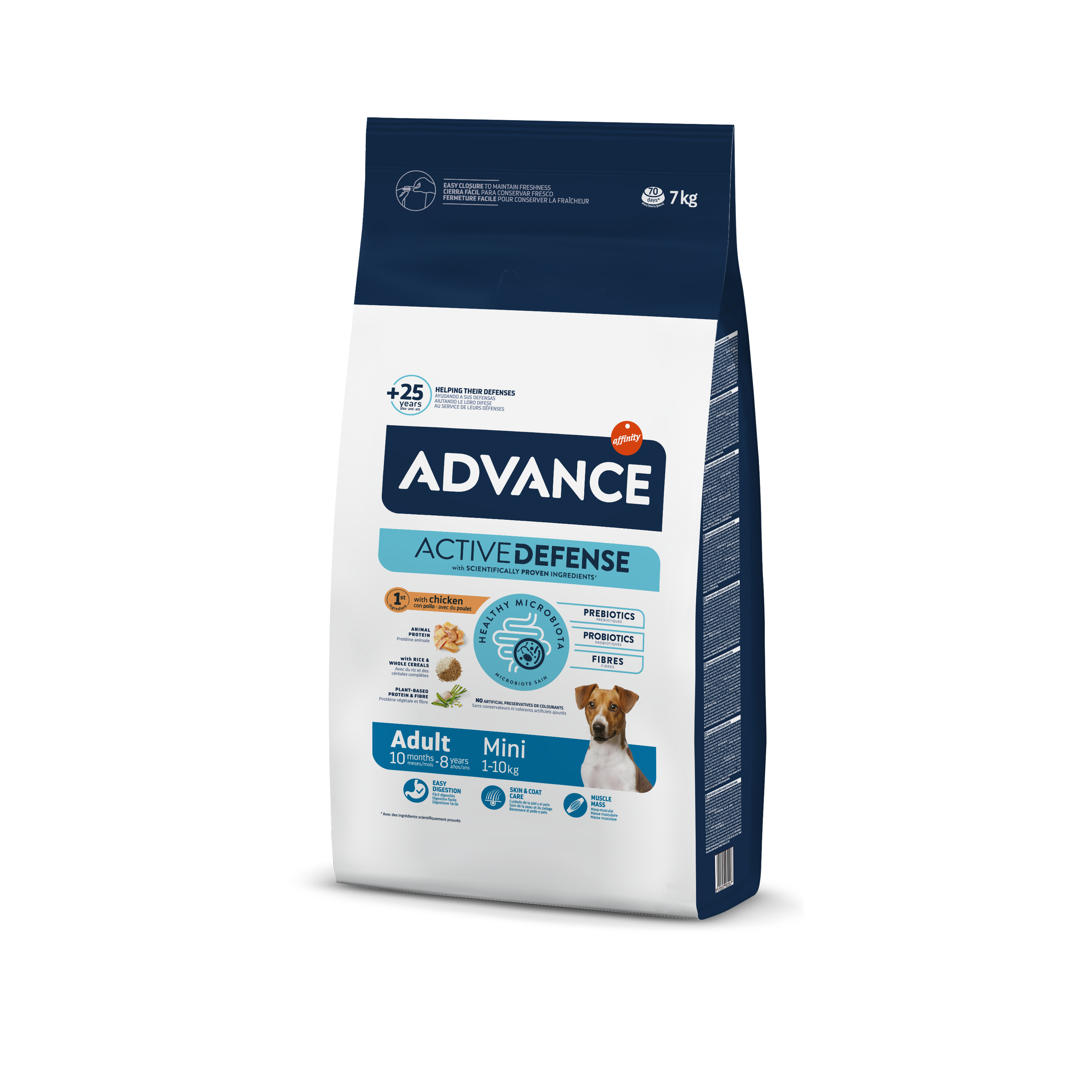 Advance Mini Adult Sausas maistas mažų veislių šunims 3kg