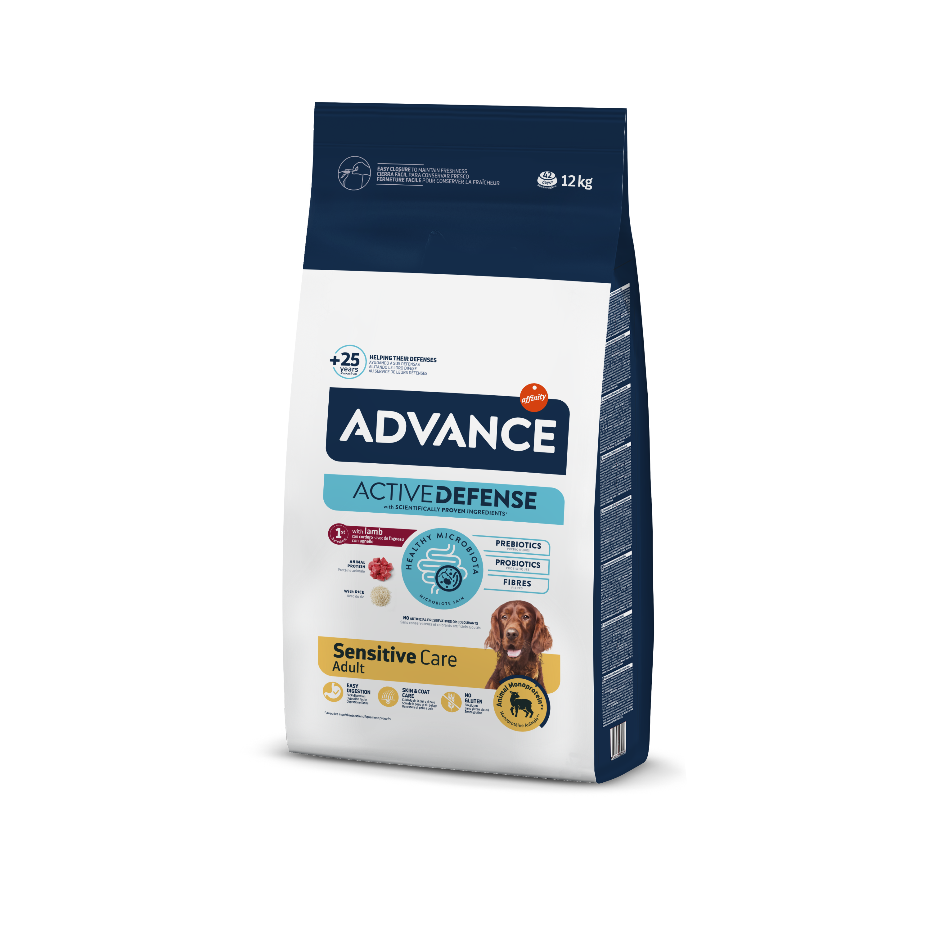 Advance Sensitive Lamb&Rise Sausas maistas turintiems virškinimo ir odos problemų su ėriena ir ryžiais 12 kg