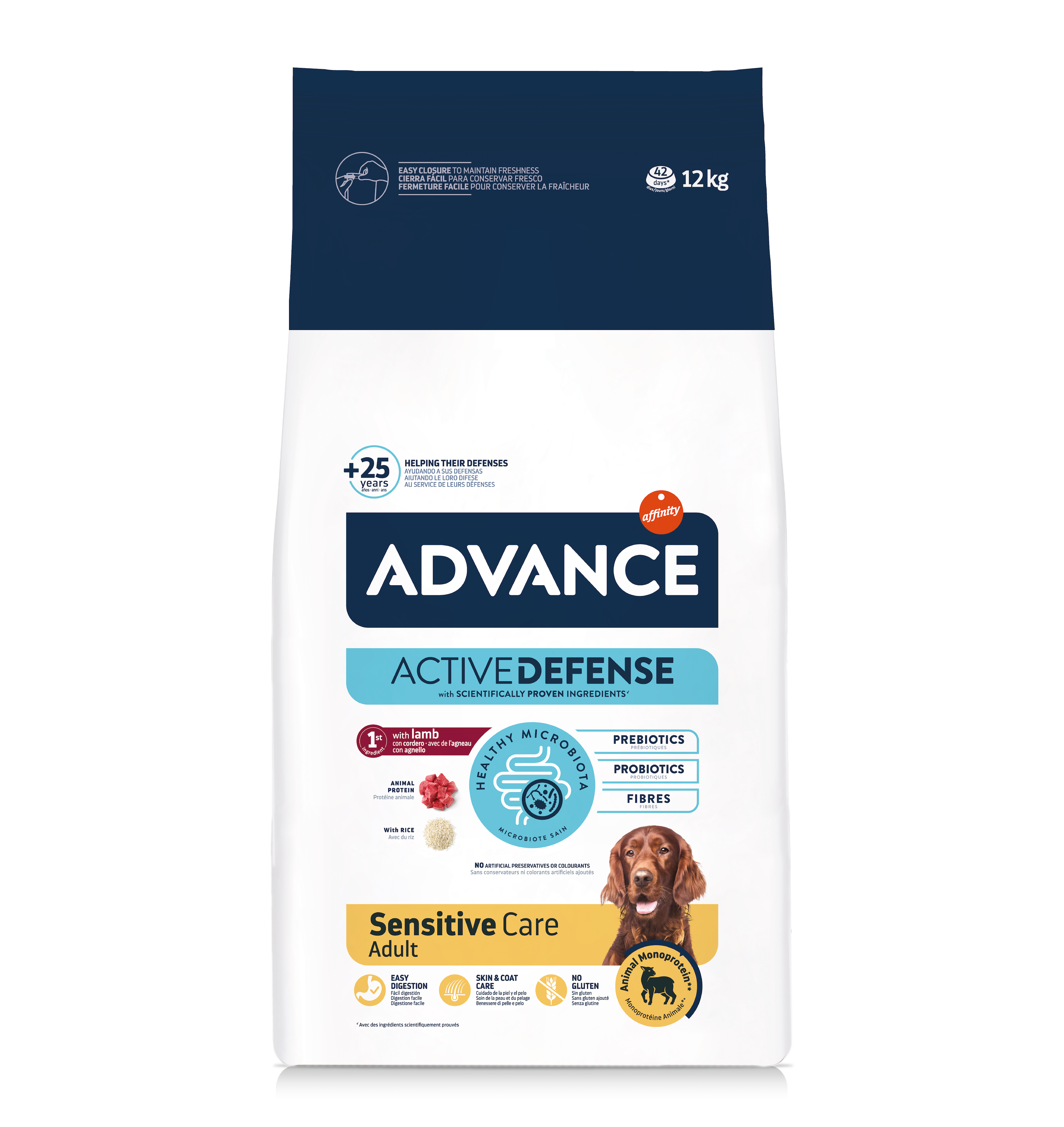 Advance Sensitive Lamb&Rise Sausas maistas turintiems virškinimo ir odos problemų su ėriena ir ryžiais 12 kg