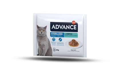 Advance Wet barība kaķiem ar jutīgu gremošanas traktu (Advance Wet Adult Sensitive Salmon&amp;Rice) 3 kg