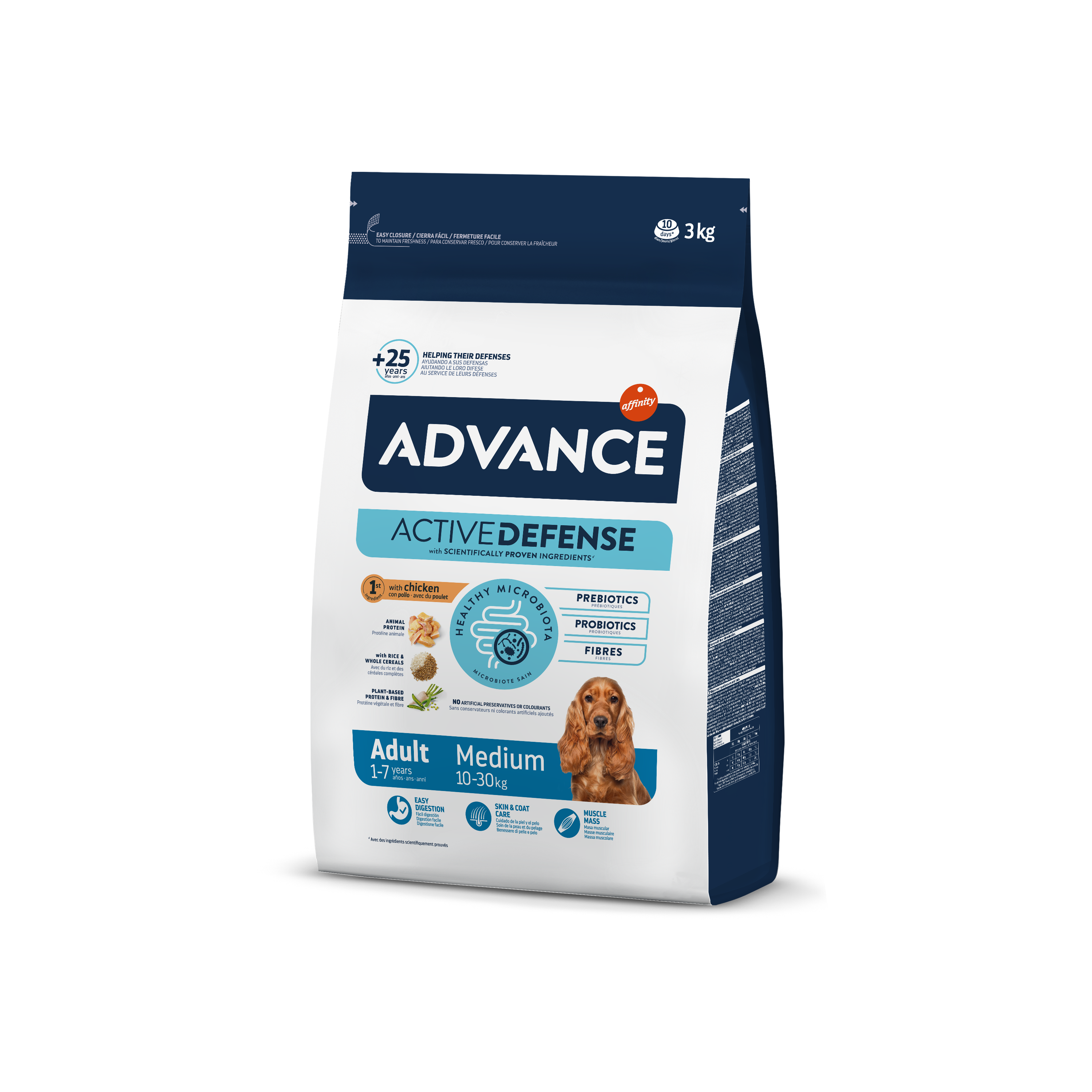Advance Medium adult Sausas maistas vidutinių veislių suaugusiems šunims 3 kg