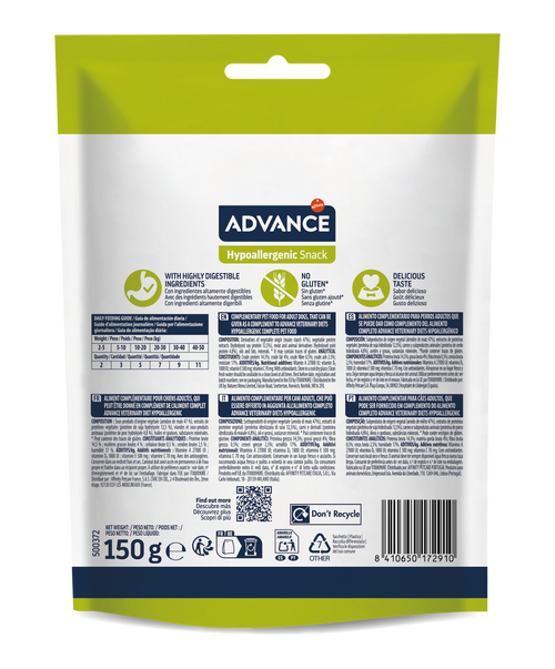 Advance Hypoallergenic Snack Skanėstai alergiškiems šunims 150 g
