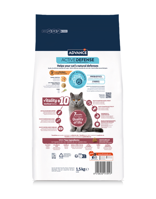 Advance Sterilized Senior Vitality cat 1,5 kg