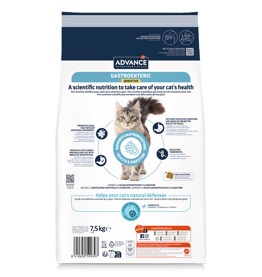 Advance Veterinary Diets Gastroenteric Sensitive cat 7,5 kg