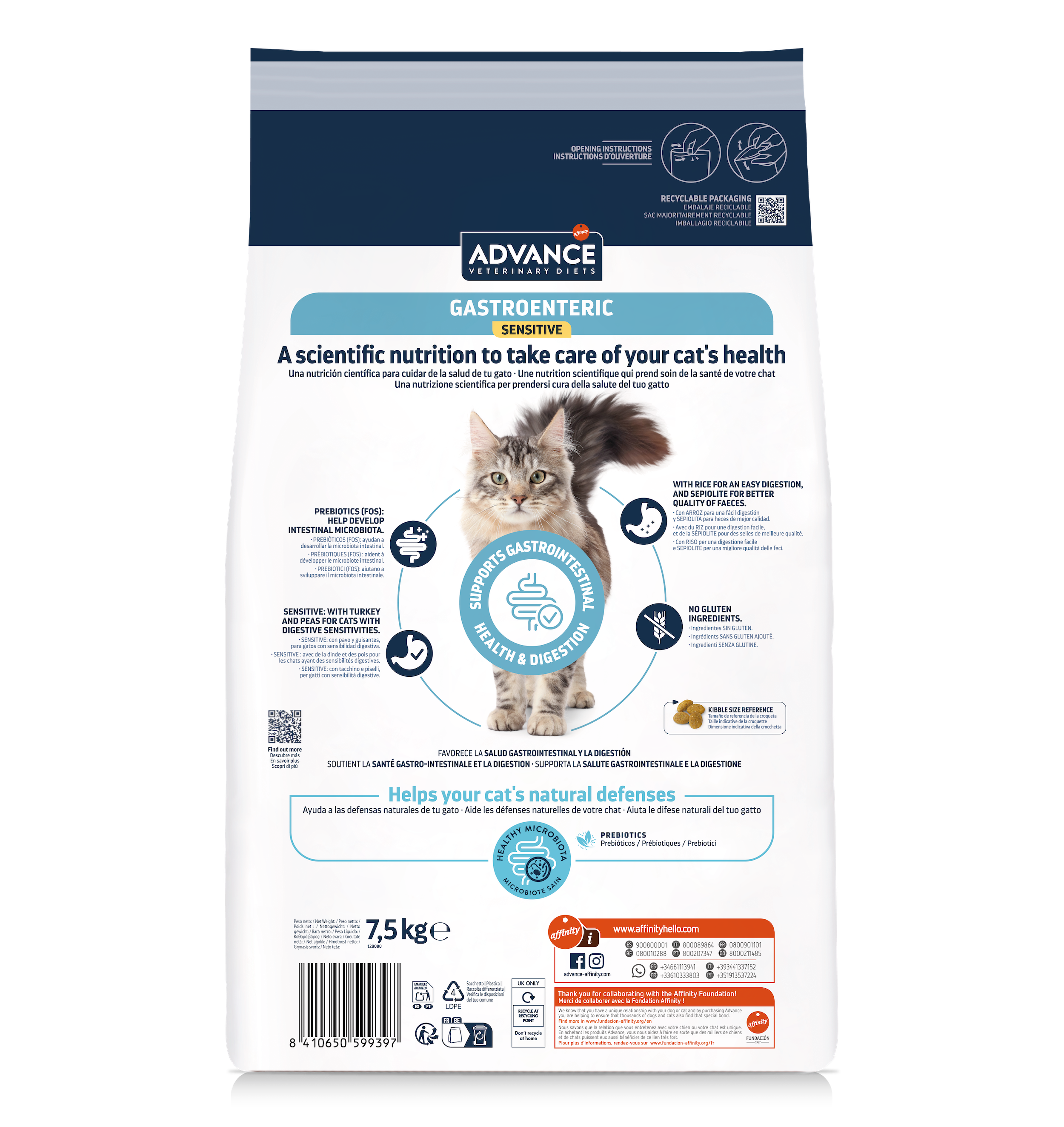Advance Veterinary Diets Gastroenteric Sensitive cat 7,5 kg