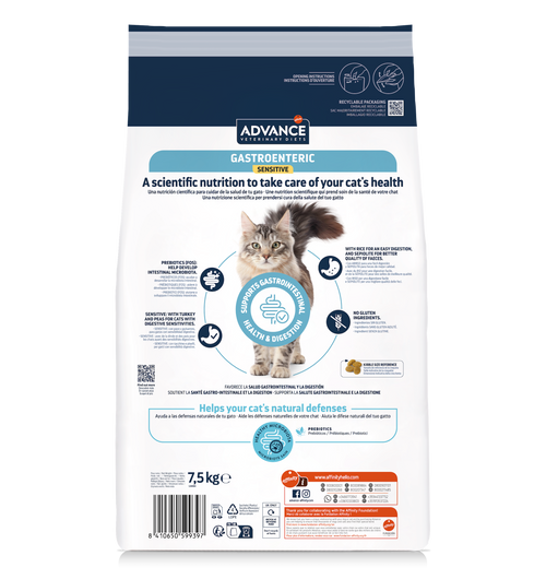 Advance Veterinary Diets Gastroenteric Sensitive cat 7,5 kg