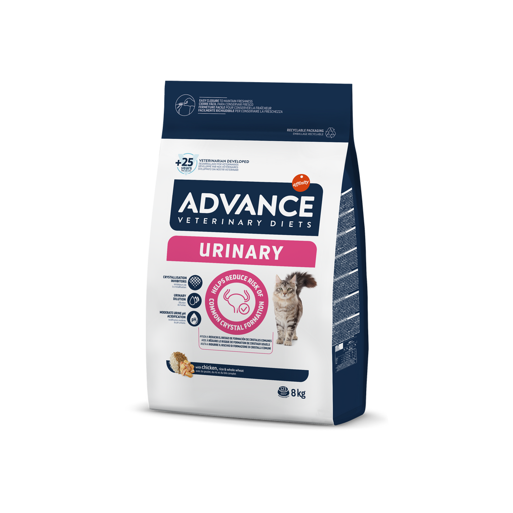 Advance Veterinary Diets Urinary Cat Sausas maistas katėms turinčioms šlapimo takų ligų 8 kg