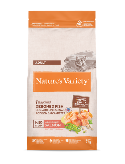 Nature's Variety No Grain Adult Cat (norvegiška lašiša) 7 kg