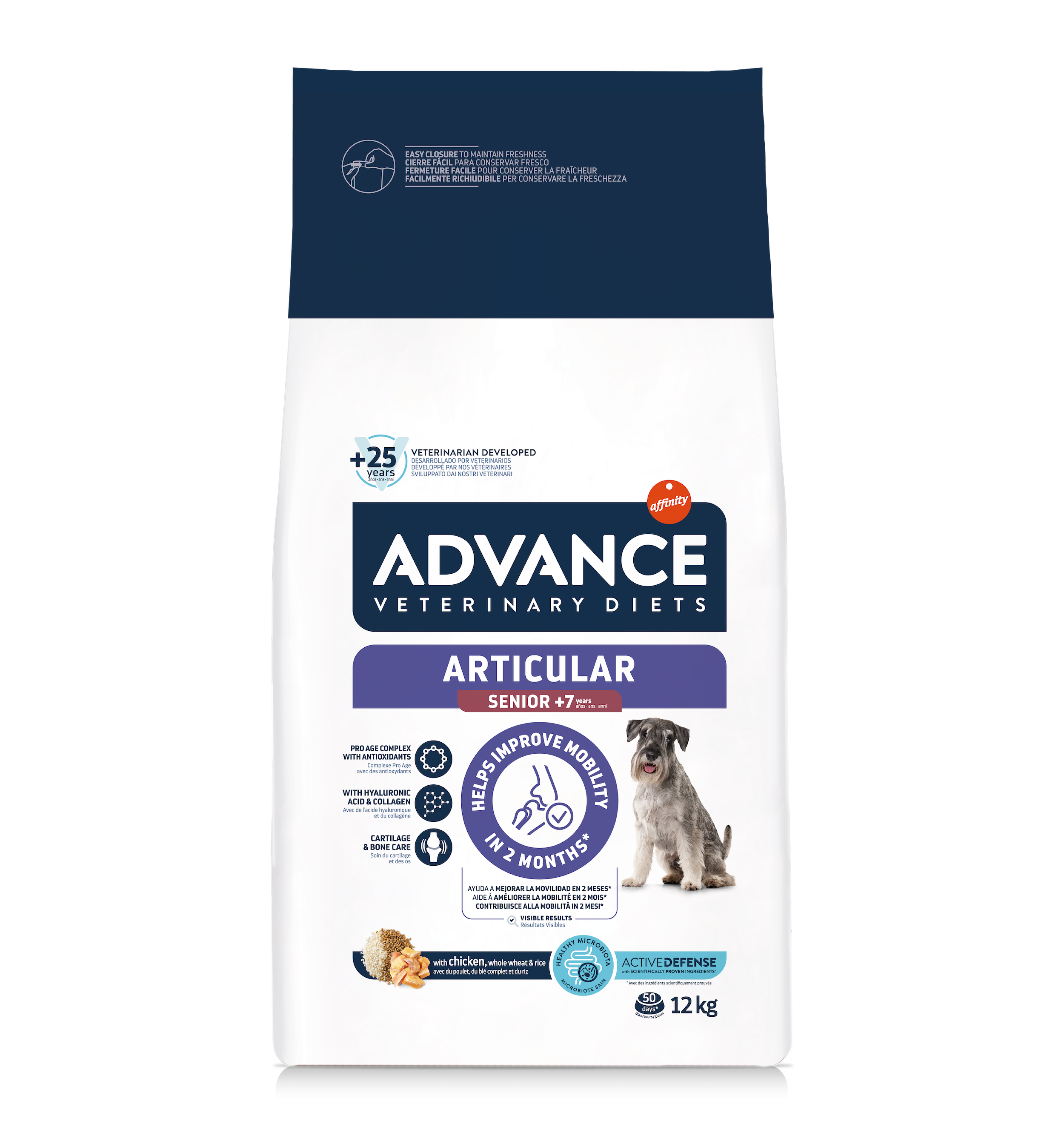 Advance Veterinary Diets Articular Senior Dog Sausas maistas vyresnio amžiaus šunims turintiems sąnarių problemų 12 kg