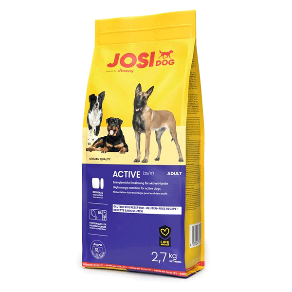 JosiDog Active sausas šunų maistas, 2,7 kg
