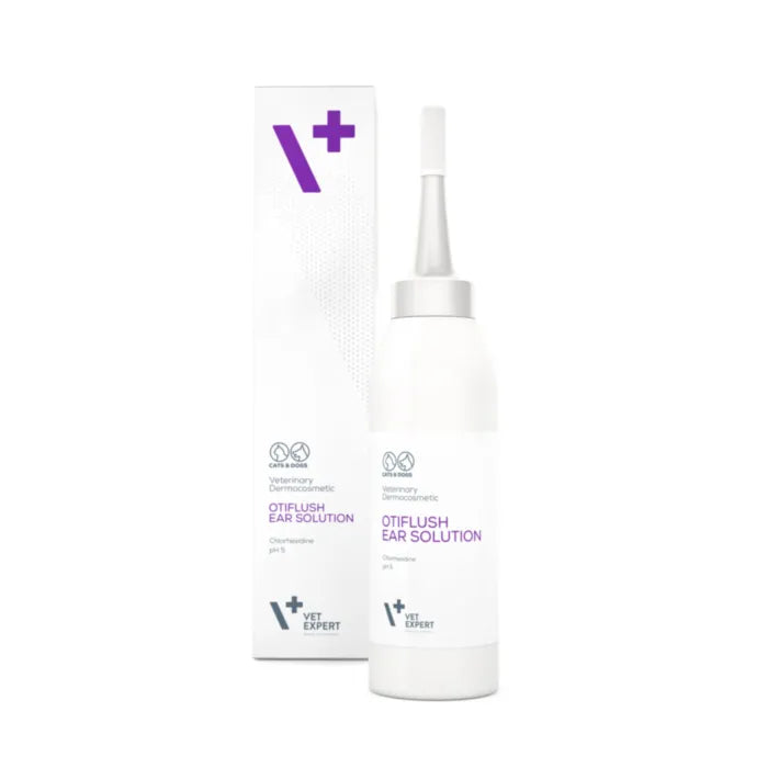 VetExpert Otiflush ausų plovimo skystis šunims ir katėms 125 ml