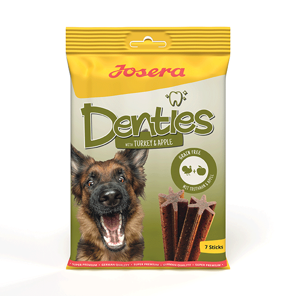 Josera Denties kalakutienos ir obuolių skanėstai šunims, 180 g