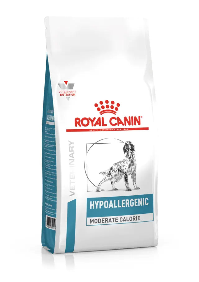 Royal Canin Veterinary Hypoallergenic Moderate Calorie dietinis pašaras šunims