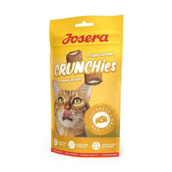 Josera Crunchies Cheese skanėstai katėms su sūriu, 60 g